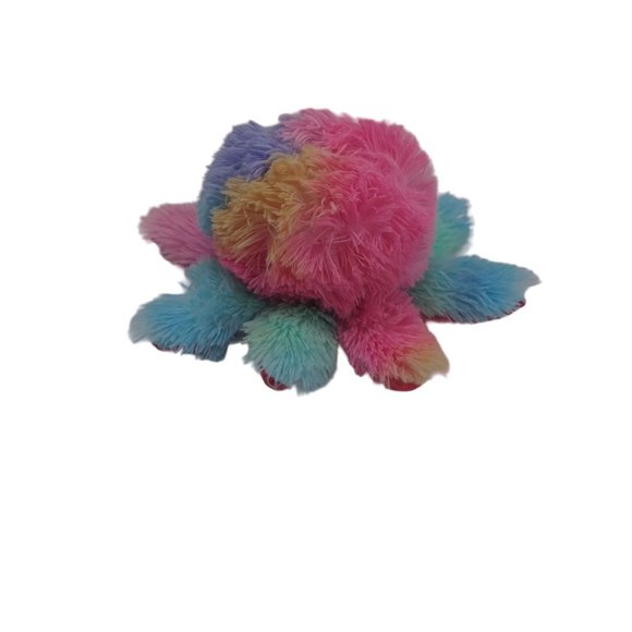 S Rainbow Octopus 8" Soft Plush Walmart Tie-Dye Stuffed Animal - Picture 4 of 7